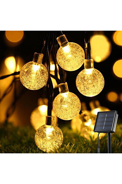 Wertcraft Ghirlanda luminoasa solara bile cu 50 LED-uri, alb calda, 6.5 m