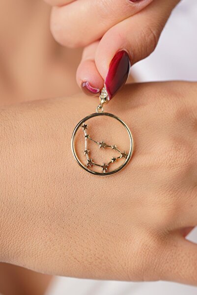 Fiyonk Kuyumculuk 14 Ayar Altın Oğlak Burcu Kolye Ucu Burç Yıldız Haritası