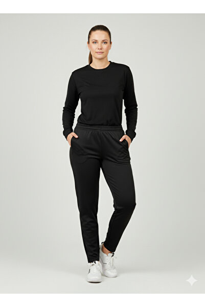 capeti Dalgıç Kumaş Unisex Siyah Eşofman Altı