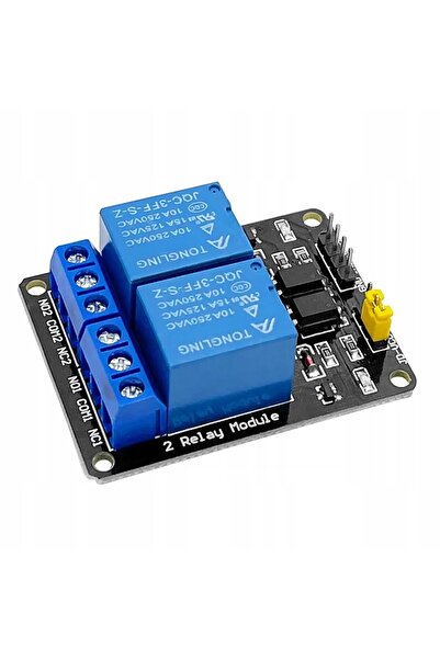 Rosfix Modul Releu 2 Canale 12V | Izolație Optică, 10A, Compatibil Arduino