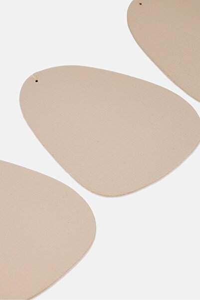 Muy Mucho 4 Pieces Textured Coasters Set, Taupe