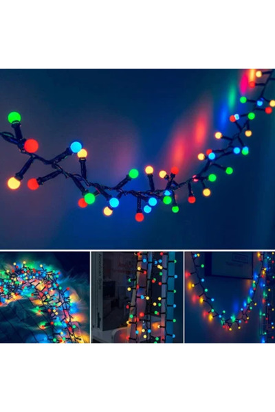 Wertcraft Instalatie bilute Cluster bila 480 LED Multicolor 10 m Interconecta...