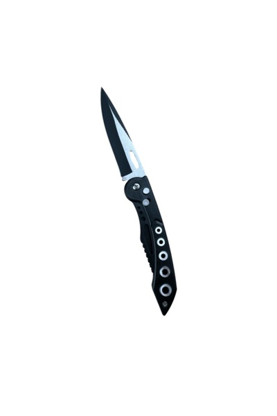 KAVI ONE Briceag cu deschidere automata BlackSteel HP 016, lama otel carbon 9 cm