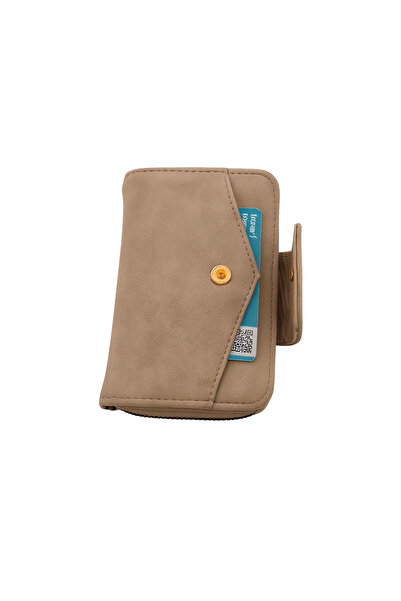 UCCELLO Leather Look Women's Wallet with Zipper Closure, Multiple Compartments for Cards and Money Compartment