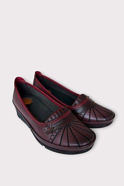 Liger Women's Orthopedic Ballet Shoes Lightweight Non-Slip Sole Bordo