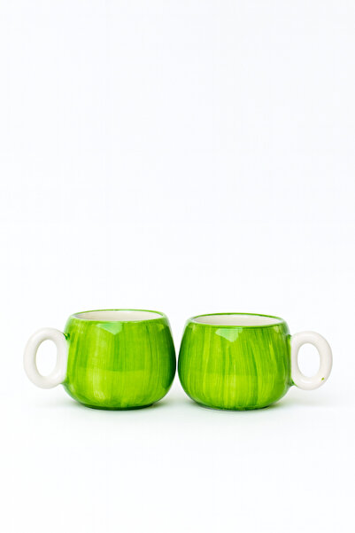 Hausette 2-Piece Ceramic Turkish Coffee Set, Mug, Turkish Coffee Cup, Cup, Mug