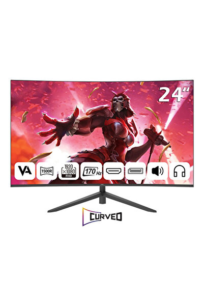 Npc 1ms 170Hz 24" 1920x1080 FHD Curved Gaming Monitör MD240K-V181