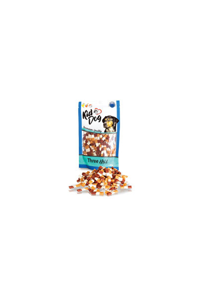 KIDDOG Recompense Pentru Caini, Three Mix Cu Pui/Rata/Cod 80 g A04539