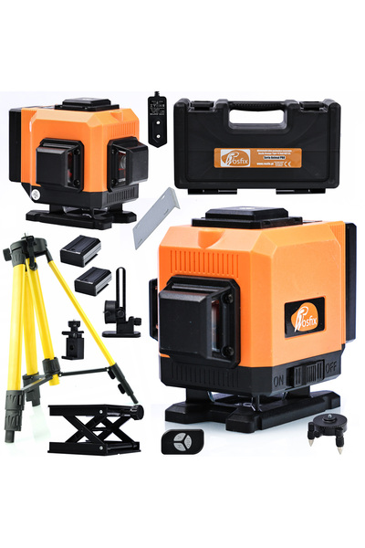 Rosfix Nivela Laser Orange Tiger ROT12L Set | 12 Linii, Stativ 120cm, IP54