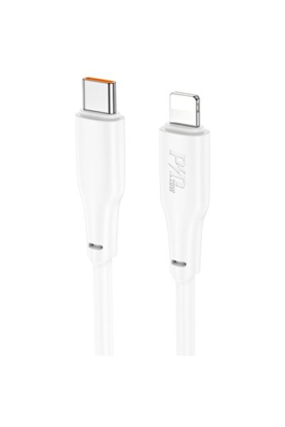 OEM Hoco X93 Type-C - Lightning Data and Charging Cable Compatible Fast Charge, White