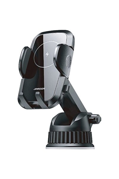Joyroom Suport telefon auto, JR-ZS241, negru, încărcare wireless Qi 15W, suport cu ventuză