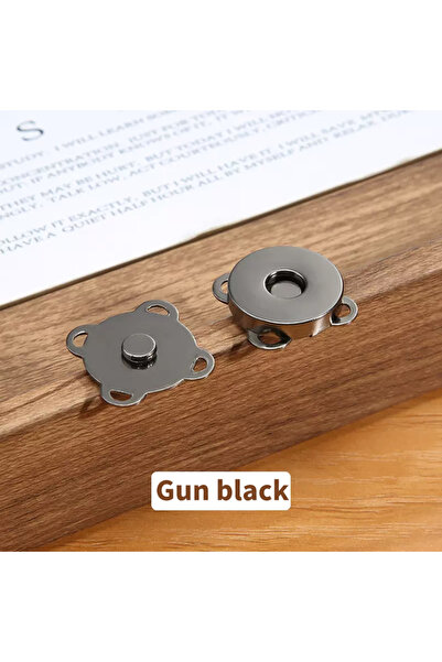 Choice5 10pcs Gun black 10 Sets Magnetic Snap Button Metal Plum Blossom Sew o...