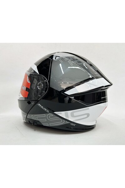 MT Genesis Sv Atempo B2 Parlak Renk Çene Açılır Kask Iç Güneş Vizörlü