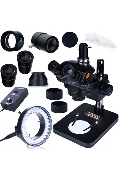 Rosfix Capella Pro MSCP-T-PS1-B – Trinocular Microscope 7–45x | 0.7–5x zoom, ...