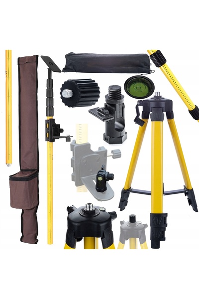 Rosfix Set Stâlp 420cm + Trepied 120cm + Adaptor Laser | Racord 5/8”–1/4”