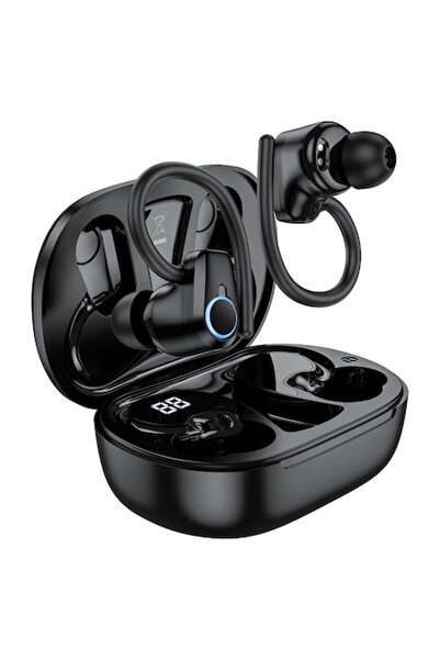 Hoco Căști Bluetooth EQ8 Pure Joy, 500mAh, autonomie 7 ore, afișaj digital, negru