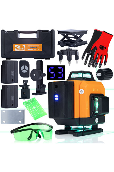 Rosfix Nivela Laser Orange Tiger ROT16L Set | 16 Linii 360° IP54 25m 3D Auto