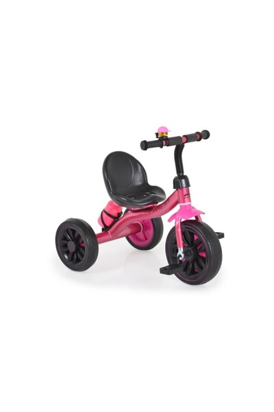 byox Tricicletă Cavalier Lux roz cu suport pentru sticle, anvelope din cauciu...