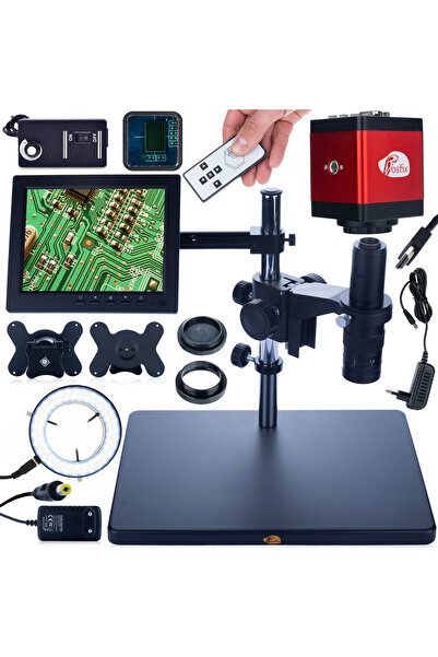 Rosfix Earth Pro MCEP-0.5X Digital Microscope Set | Zoom 7–45x, 8" Screen, LED 56x