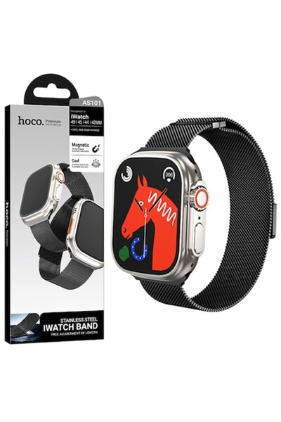 Hoco Curea iWatch (AS101) (42/44/45/49mm) milanez, negru