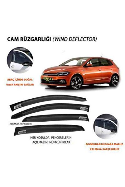 PERFLEX Vag Cam Ruzgarlıgı Classıc Tip 4 Parca Polo 2009-2018 - Pa4-Vw18