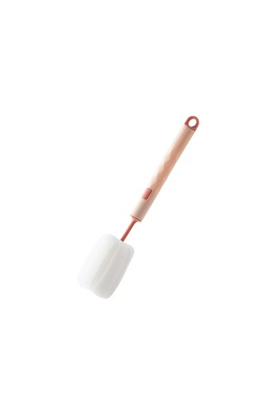 Choice Pink Silicone Bottle Brush 360 Degree Rotation Baby Pacifier Cup Nipple Cleaning Brushes Set Handhel