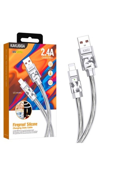 KAKU Data and Charging Cable (KSC-956), USB-A to Lightning, 2.4A, 1m, Gray