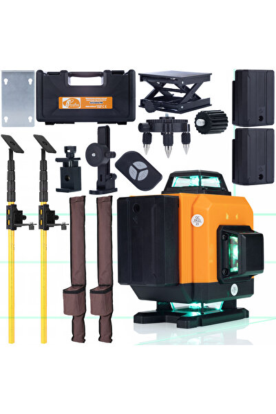 Rosfix Nivela Laser Orange Tiger ROT16L Set | 16 Linii 360° IP54 cu Trepied 4M