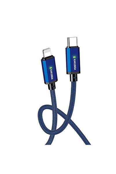 KAKU Data Transfer and Charging Cable KSC-967 Type Lightning - USB-C 27W 1m, Blue