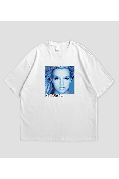 SVART WEAR تي شيرت بريتني سبيرز - ألبوم إن ذا زون للجنسين مقاس كبير