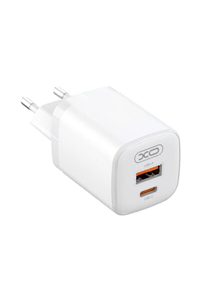 Xo Adaptor Priza L96, Tip C, USB, 3A, 30W / 18W, Alb