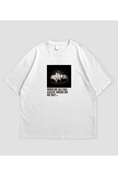 SVART WEAR Billie Eilish - Tricou oversize unisex cu album