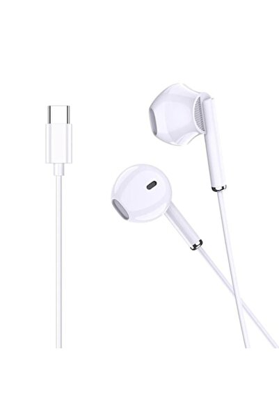 Hoco Kakusiga KSC-1295 Wired Headphones with Microphone, 1m Type-C - White
