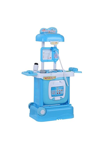 OEM Set Doctor si Troller 2 in 1 cu accesorii, sunete si lumini, albastru