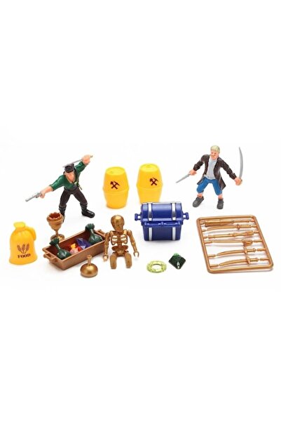 The Toy Set de joaca cu pirati – 2 figurine, arme si sac cu bani, pentru copi...