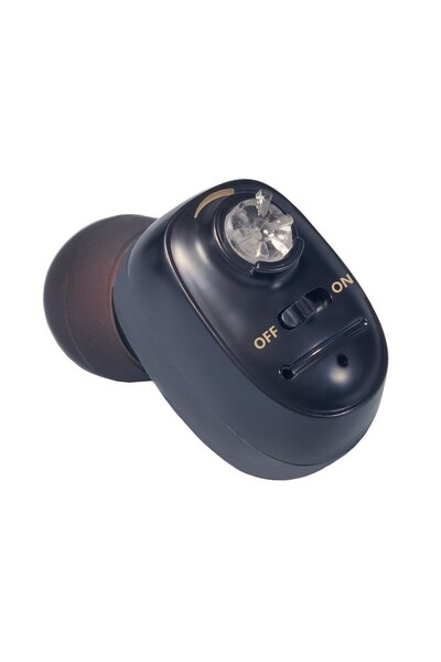 Flippy In-Ear Intraaural Hearing Aid Flippy, Sound Amplifier, Tiny New Design, 14 x 10 x 3.8 cm, 116 g, Bla