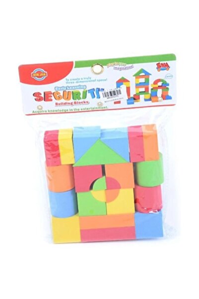 Toy Soft Block Building Set, Toy, 25 Pieces, Multicolor, for Kids from 1 Year Old