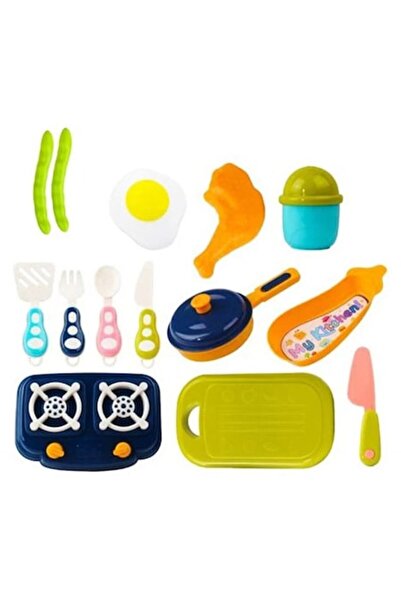 Toy Play Kitchen Set for Kids, Cooking Imitation, 14 Pieces, From 3 Years
