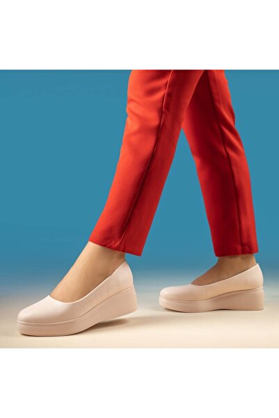 Modlet.ro Pantofi casual bej cu platformă pentru femei MOD01902