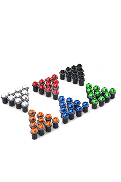 EVO MOTORS Set 10buc Suruburi Parbriz Moto cu piulite