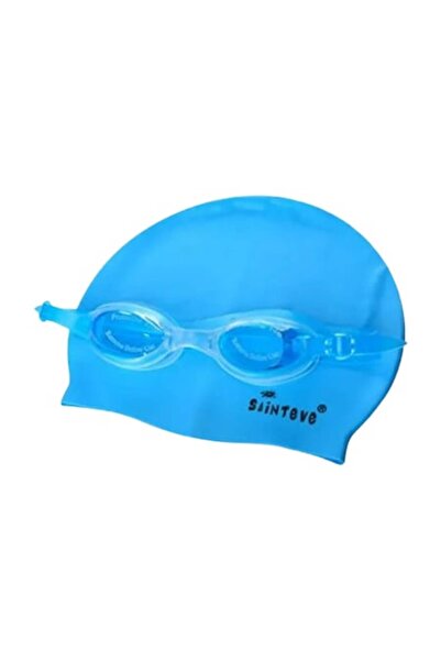 Toy Toy Toy Set de înot 2 în 1 – Cască și ochelari de protecție din silicon, ...