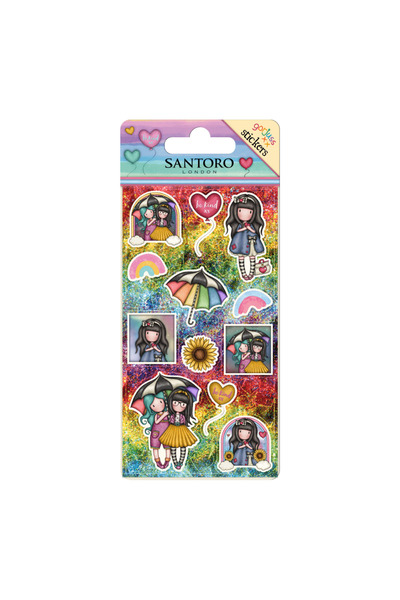 Santoro Gorjuss Set autocolante Gorjuss Fiți amabili unul cu celălalt