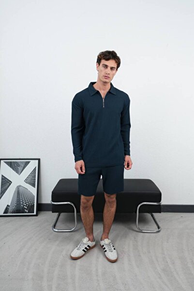 perasttesktil Чоловічий оверсайз-светр на блискавці з капюшоном