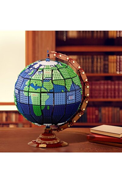 OEM Set Constructie Globul Pamantesc - Model Rotativ Vintage, 2494 Piese