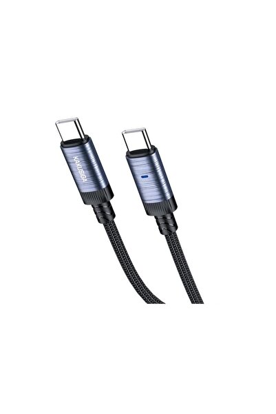 KAKU Cablu Date si Incarcare (KSC-972) USB-C, PD60W, QC3.0, Smart On-Off, Braided, 1m, Black