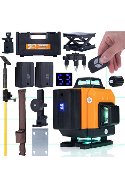 Rosfix Nivela Laser Orange Tiger ROT16L Set | 16 Linii, IP54, 2x3500mAh, 285cm