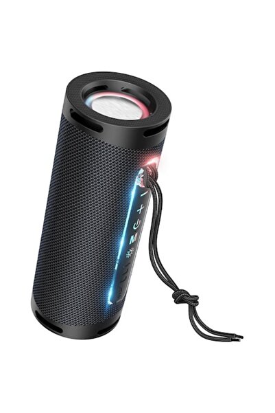 Hoco Boxă portabilă Bluetooth 5.1, Pulse, iluminare LED, TWS, neagră - Hc9