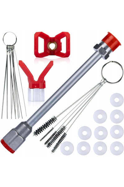 Rosfix Set Lănci 30cm + Perii + Garnituri | Compatibil cu pistol de vopsit 7/8"