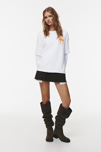 Pull & Bear Furniture slogan T-shirt