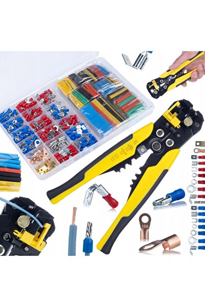 Rosfix Set Conectori Izolați 350 + Tuburi Termocontractabile 328 + Clește Aut...